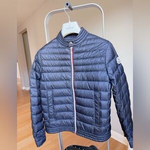 Moncler Navy Puffer Jacket for Kids
